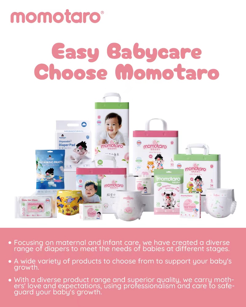Chăm sóc em bé dễ dàng, hãy chọn Momotaro!