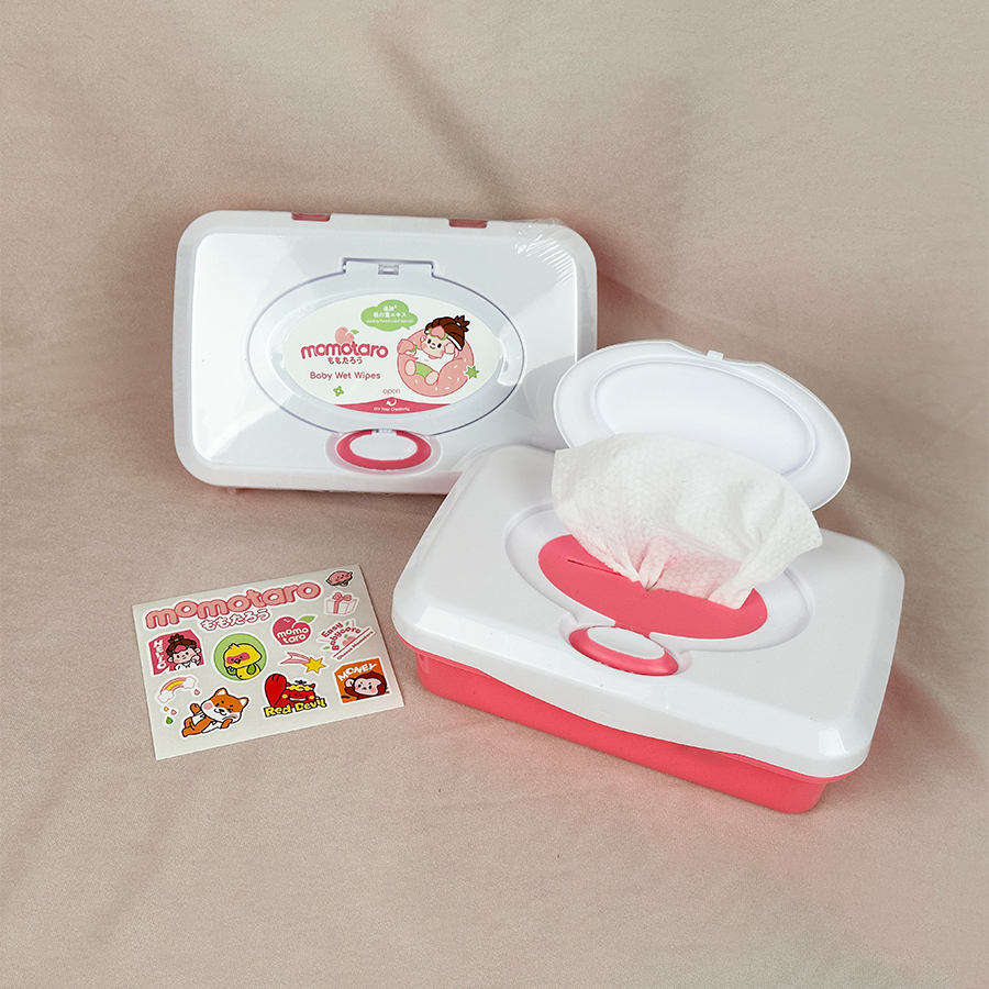 Khăn lau trẻ em Momotaro ra mắt bao bì hộp mới - Có sẵn nhãn hiệu OEM & riêng