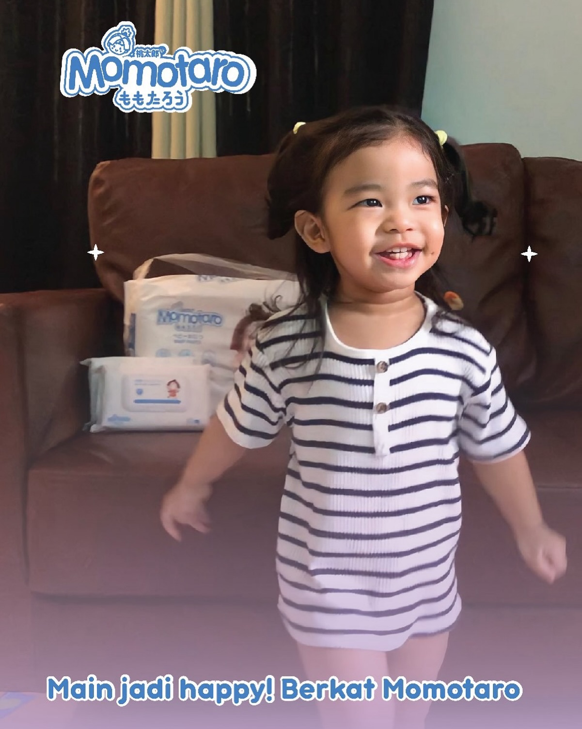 Hãy để Momotaro phát triển cùng em bé của bạn - từng bước trên đường