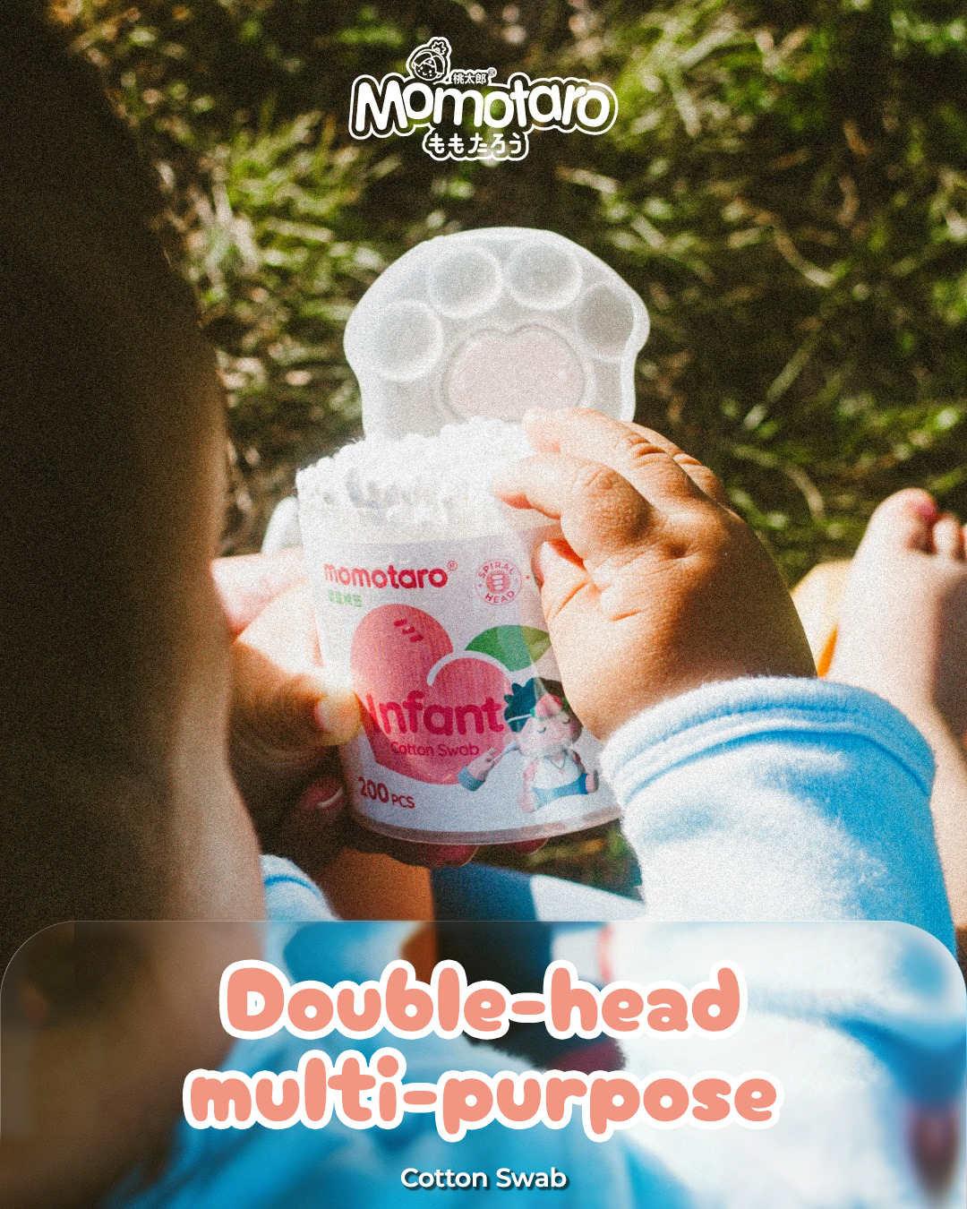 Tăm bông đa năng hai đầu Momotaro – Chăm sóc nhẹ nhàng cho từng khoảnh khắc của bé